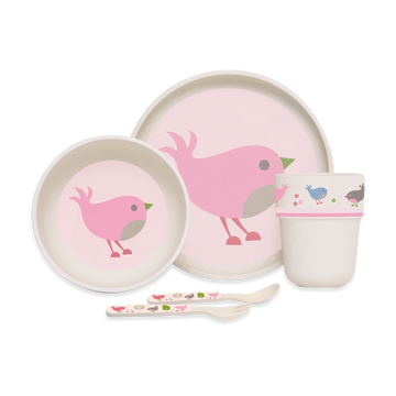 Bamboo Mealtime Set - Chirpy Bird