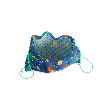 Penny Scallan Drawstring Bag Dino Rock open view
