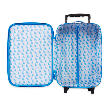 Penny Scallan Kids 2 Wheel Suitcase Kanga Crew open view