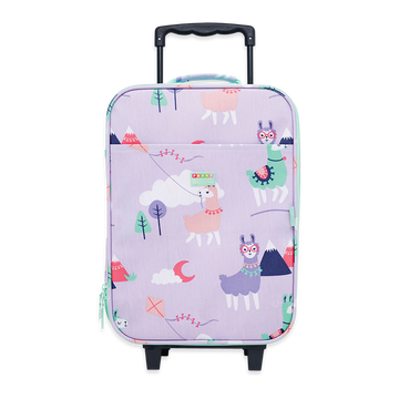 Penny Scallan Kids 2 Wheel Suitcase Loopy Llama front view