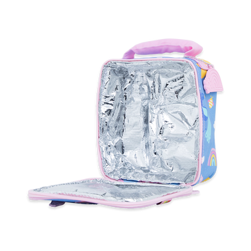 Penny Scallan Medium Insulated Lunch Bag Rainbow Days open view