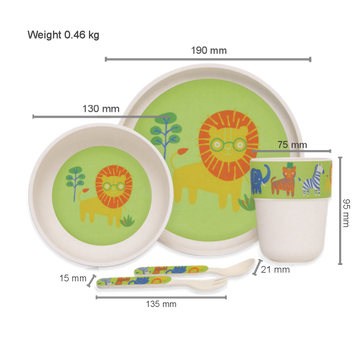 Bamboo Mealtime Set - Wild Thing