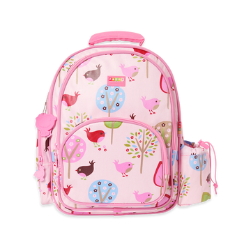 Penny Scallan Light Pink Animal Embedded Large Backpack Front view