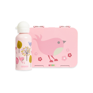 Large Bento + Stainless Steel Drink Bottle Pack - Chirpy Bird